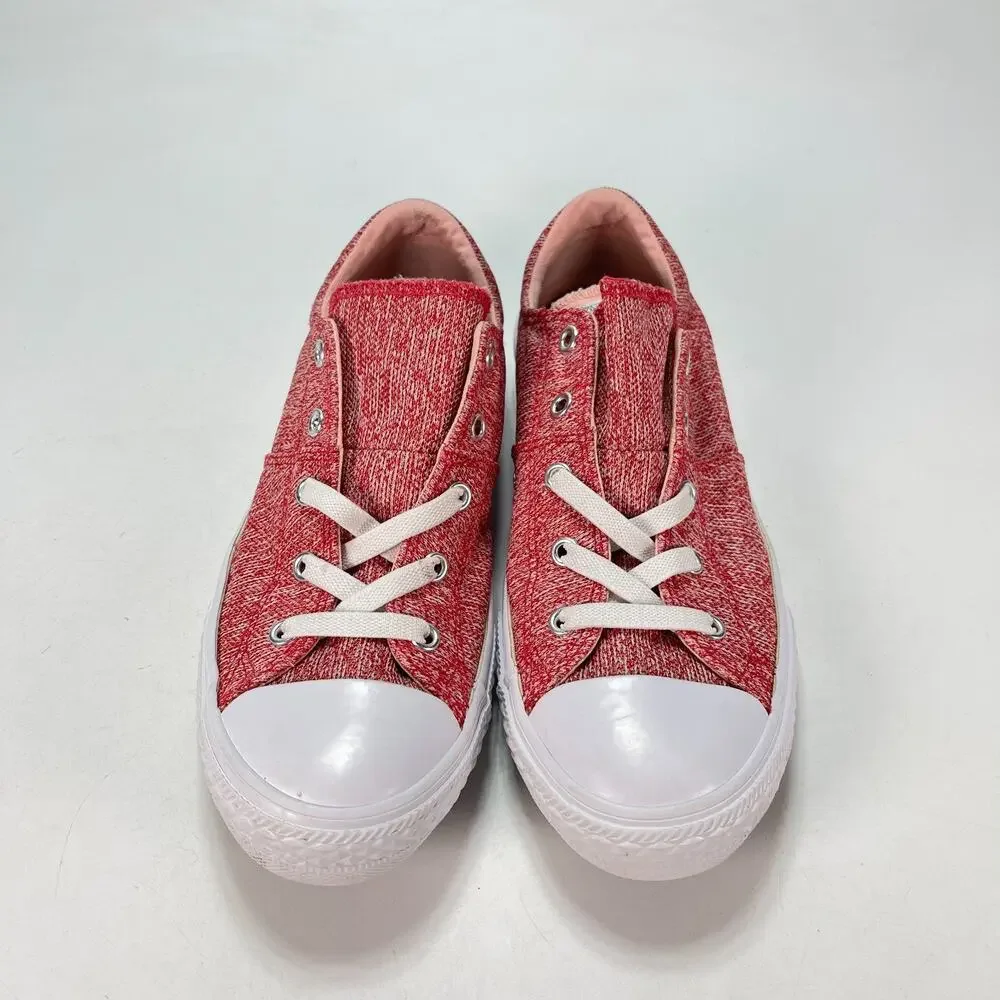 Converse Chuck Taylor All Star Red White Casual Low Top Sneakers Youth Size 4